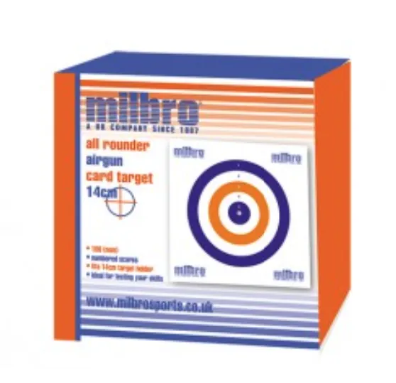 All-round airgun paper target (100) 17cm