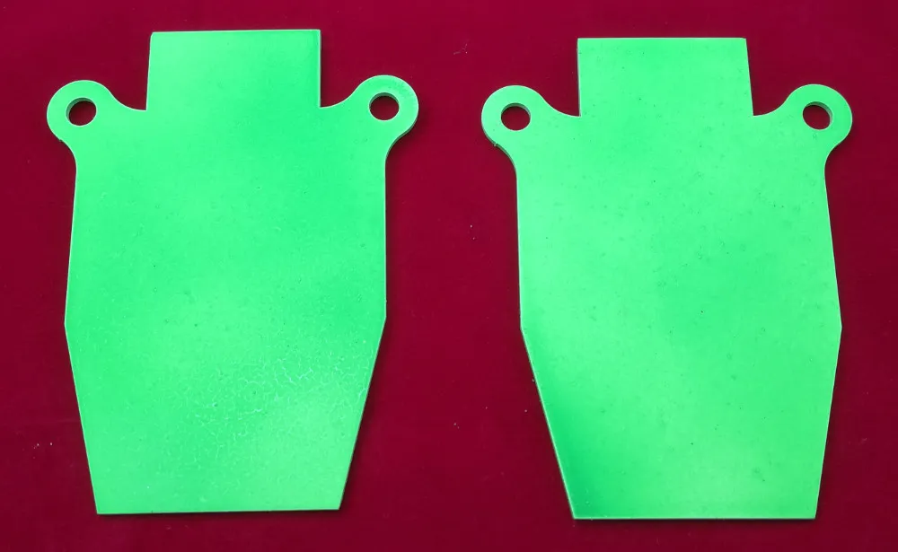 Pistol Silhouette Gong Airgun Target - Twin Pack