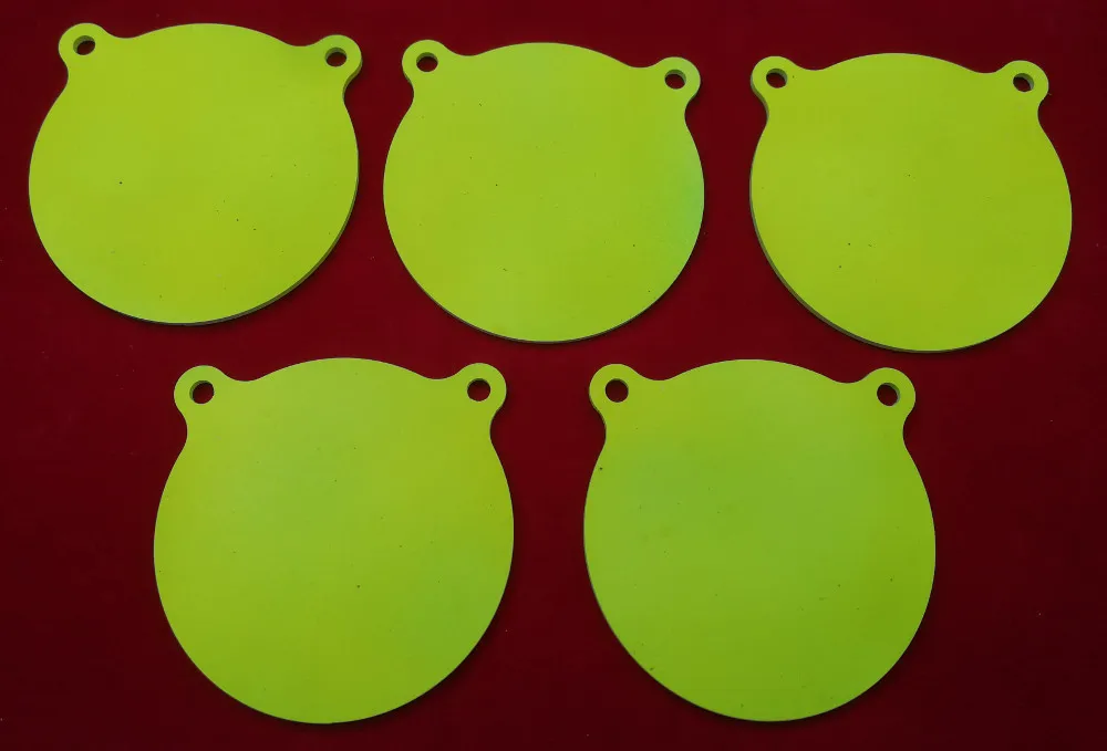 Air Rifle 4 Inch Round Gong Airgun Target - Five Pack