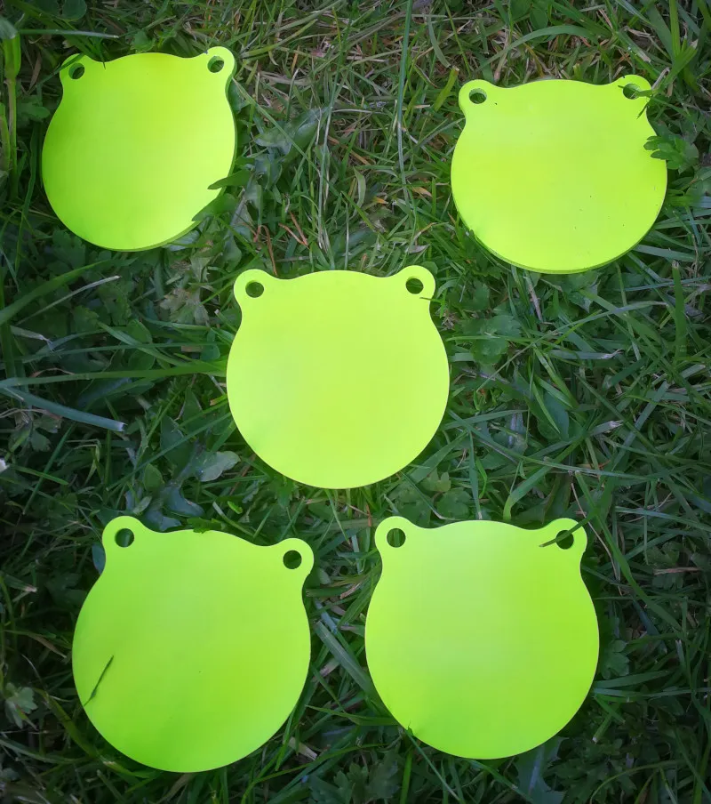 Air Rifle 3 Inch Round Gong Airgun Target - Five Pack