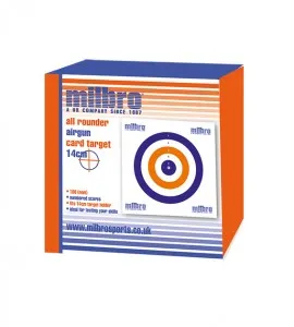 Milbro All Rounder Airgun Card Target 14cm