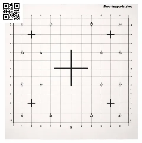 [SSSTGT0025] Sighting in target - Paper 14cm x 14cm (1)