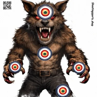 [SSSTGT0012b] Werewolf Monster - Paper 14cm x 14cm (1)