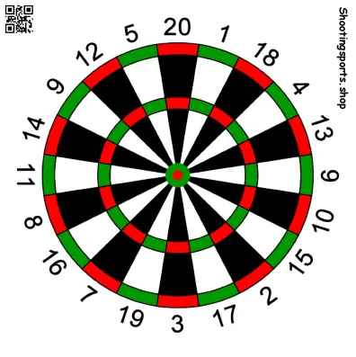 Dartboard - Paper 17cm x 17cm Packs