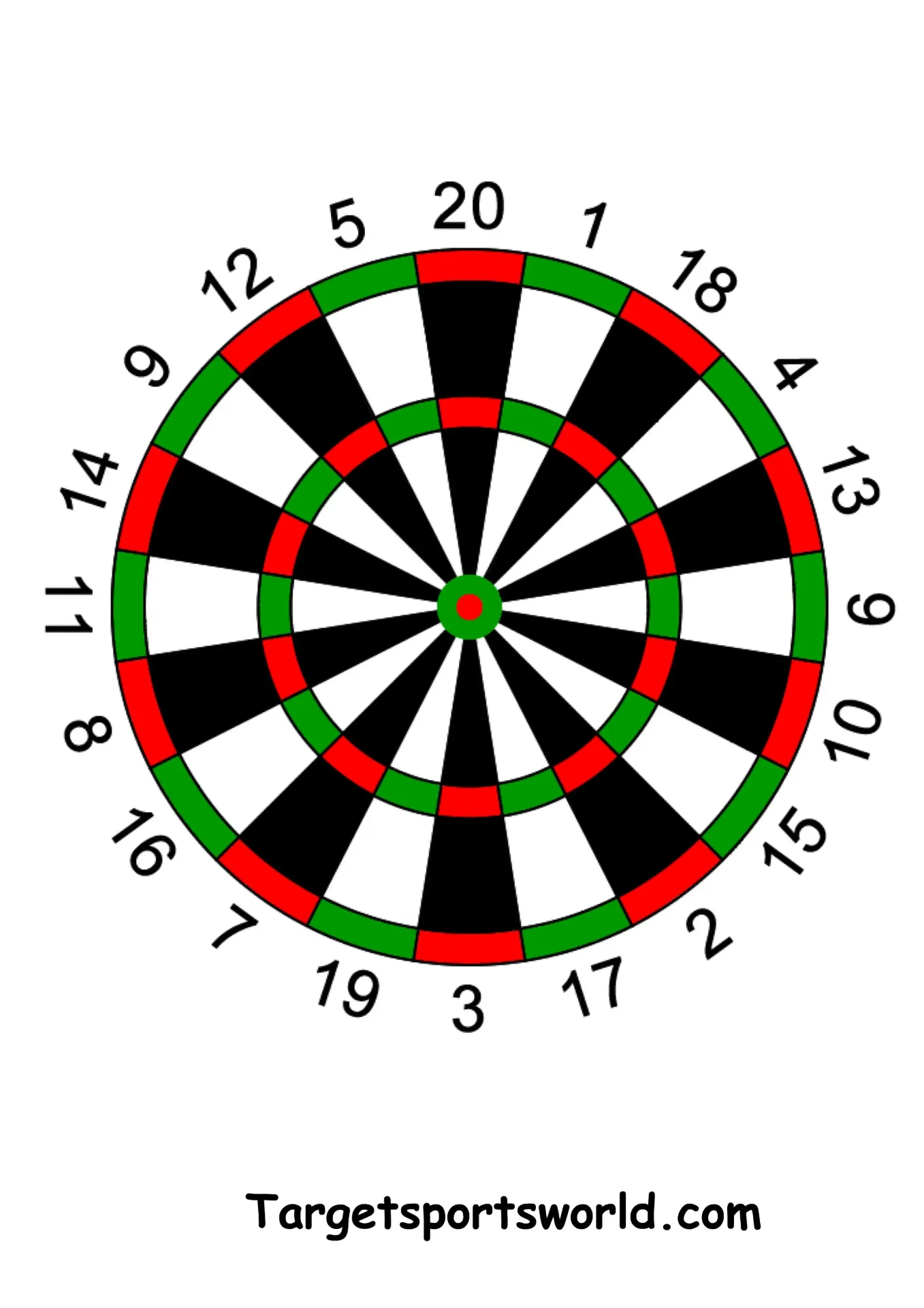 Dartboard Targets - Paper A4 Packs