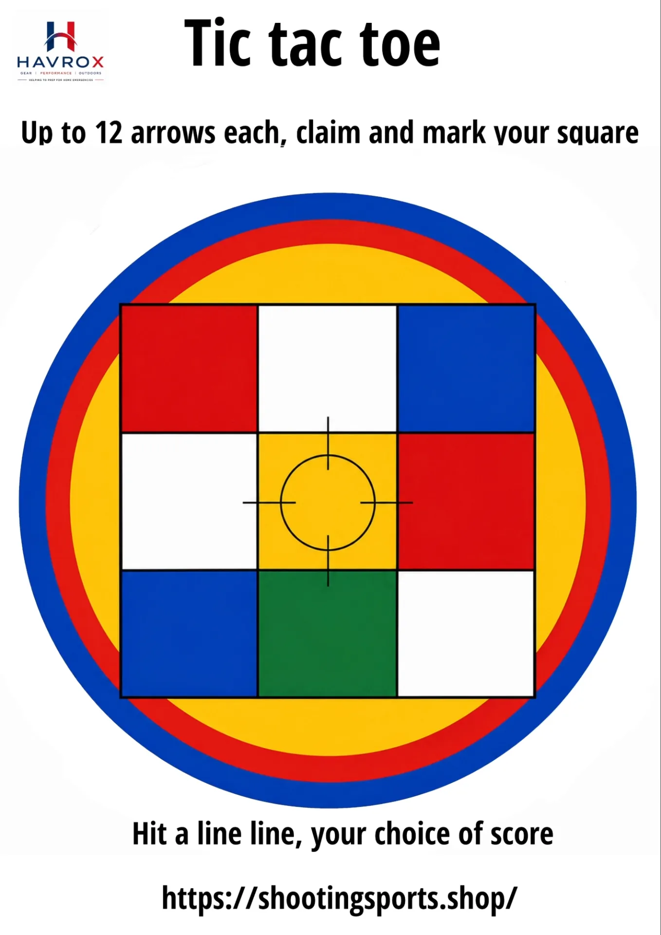Archery Tic Tac Toe Packs