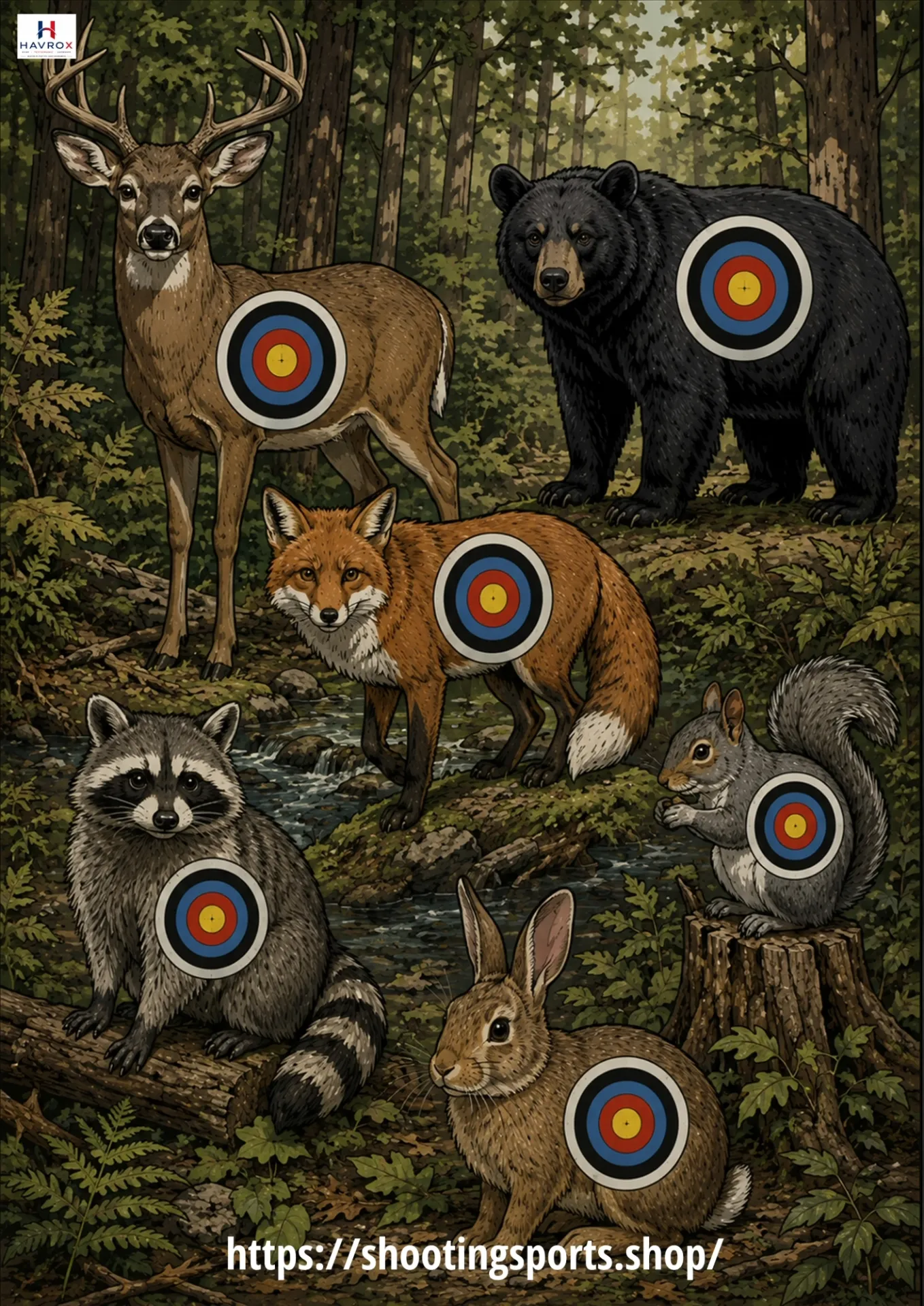 Forest Animals Archery Targets Packs