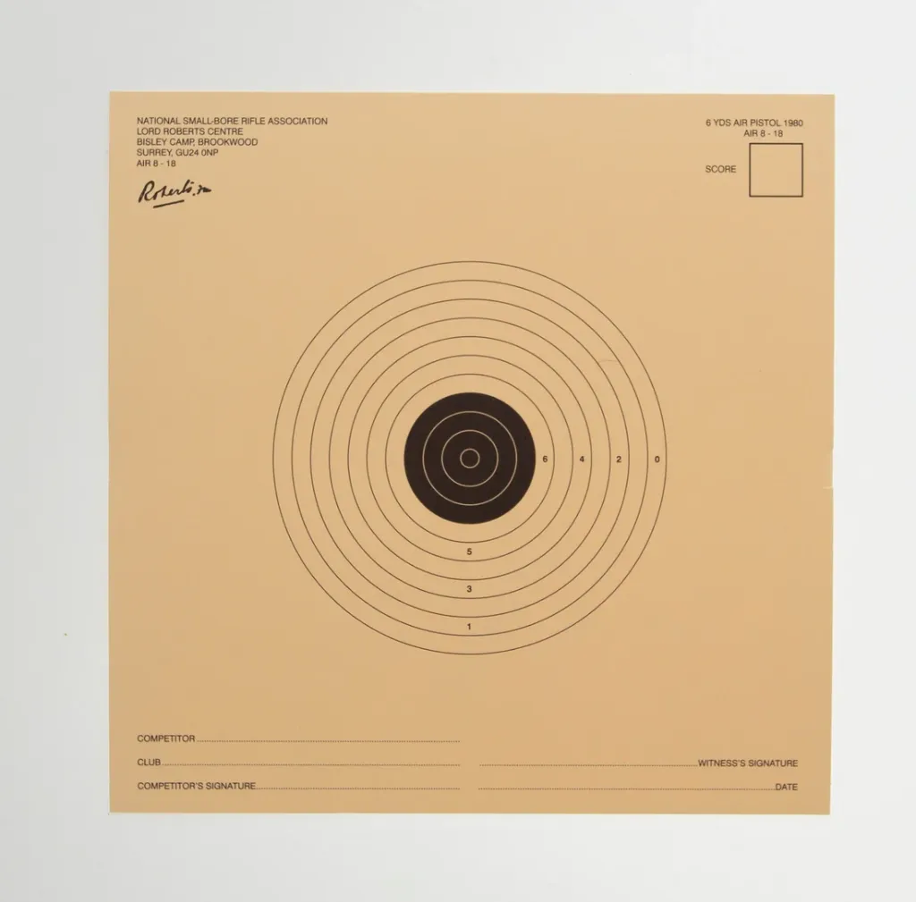 [SSSNSRA027] NSRA Air 8-18 (6 Yard Air Pistol Target) (1)