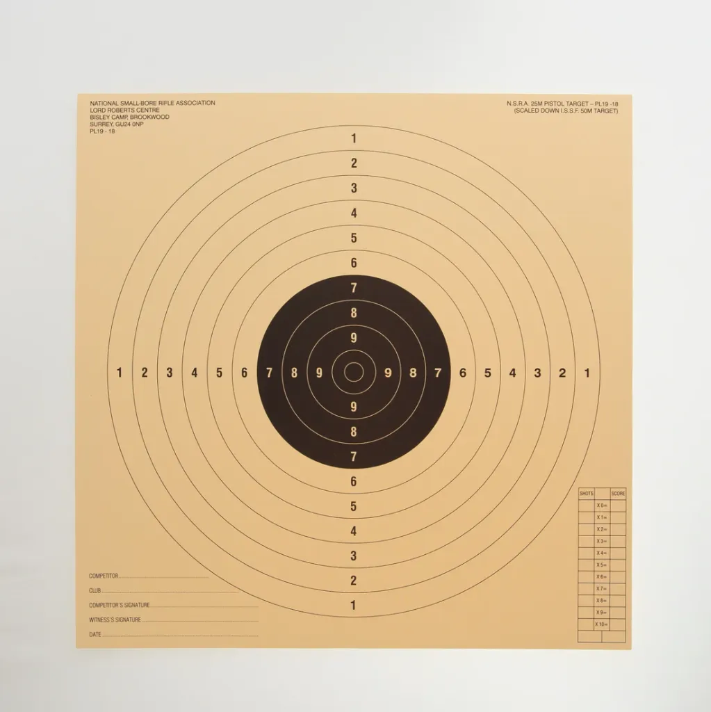 [SSSNSRA034] NSRA PL19-18 (25M Pistol Target) (1)