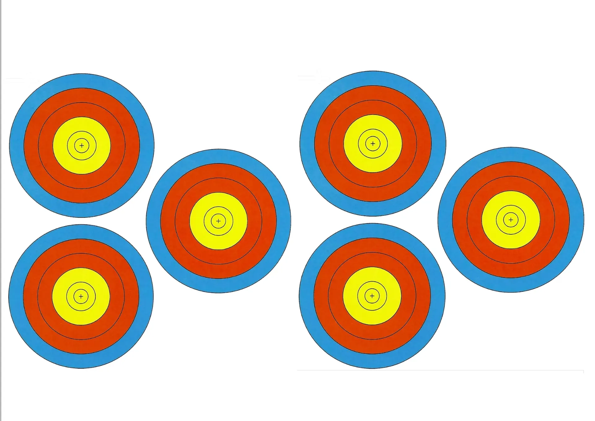 Double 3 spot Targets - Paper A4 Packs